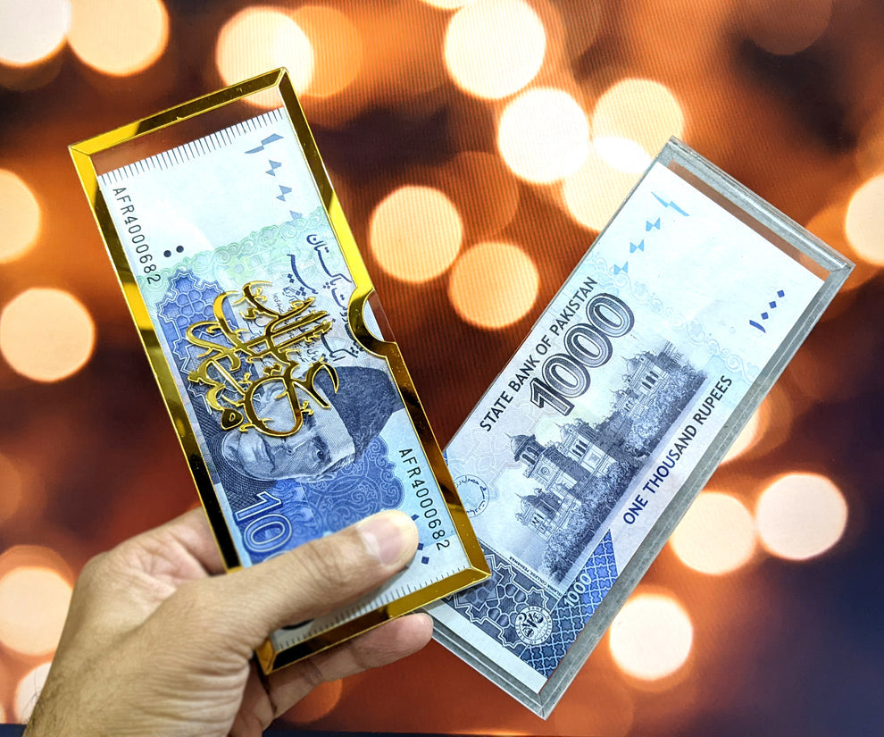 Acrylic Eidi Envelopes – Eid Mubarak Gift Envelopes for Kids