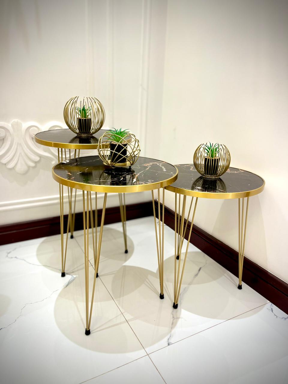Modern Coffee Table – Nesting End Table & Side Table Set for Stylish Living