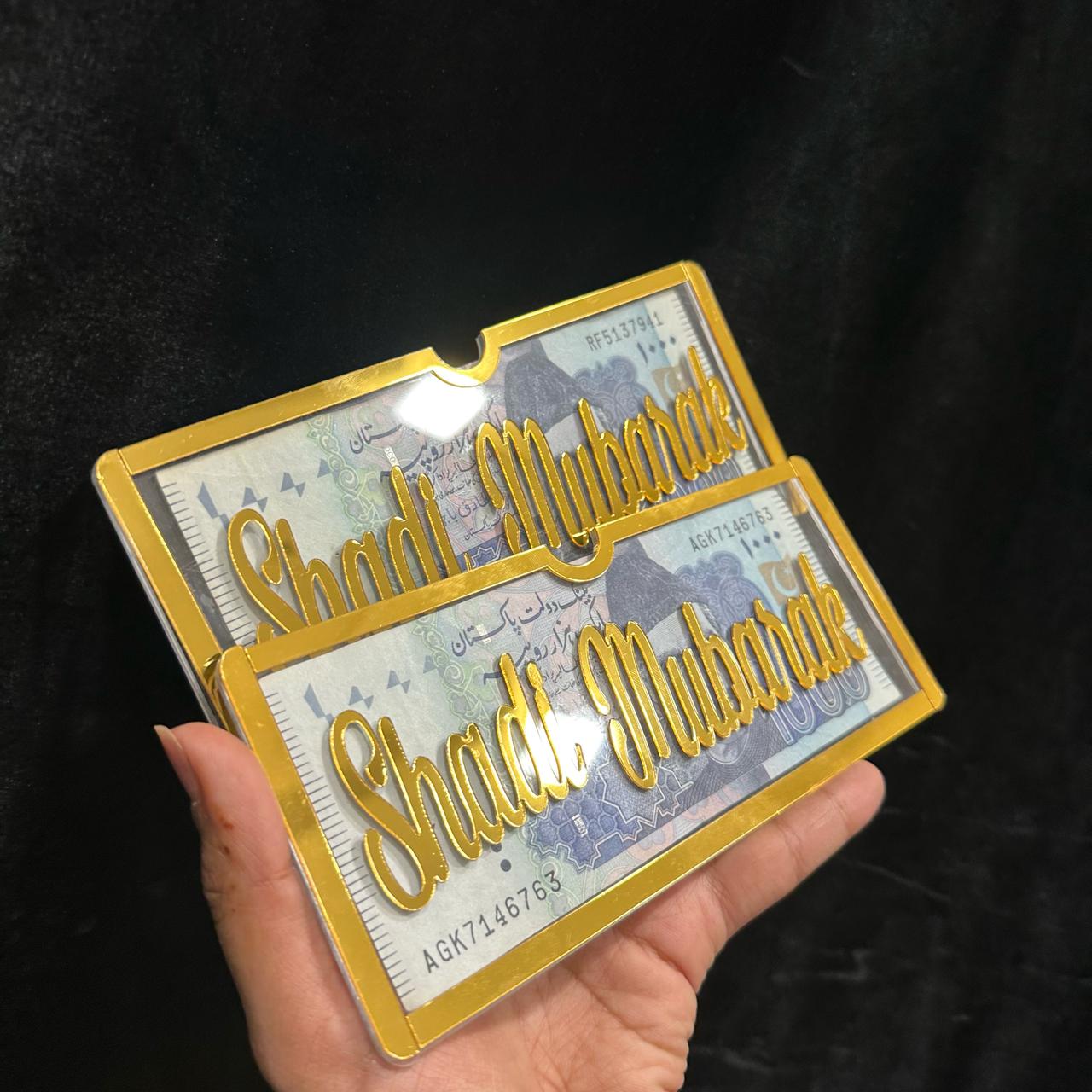 Acrylic Wedding Gift Envelope – Elegant Greeting & Money Holder for Special Occasions