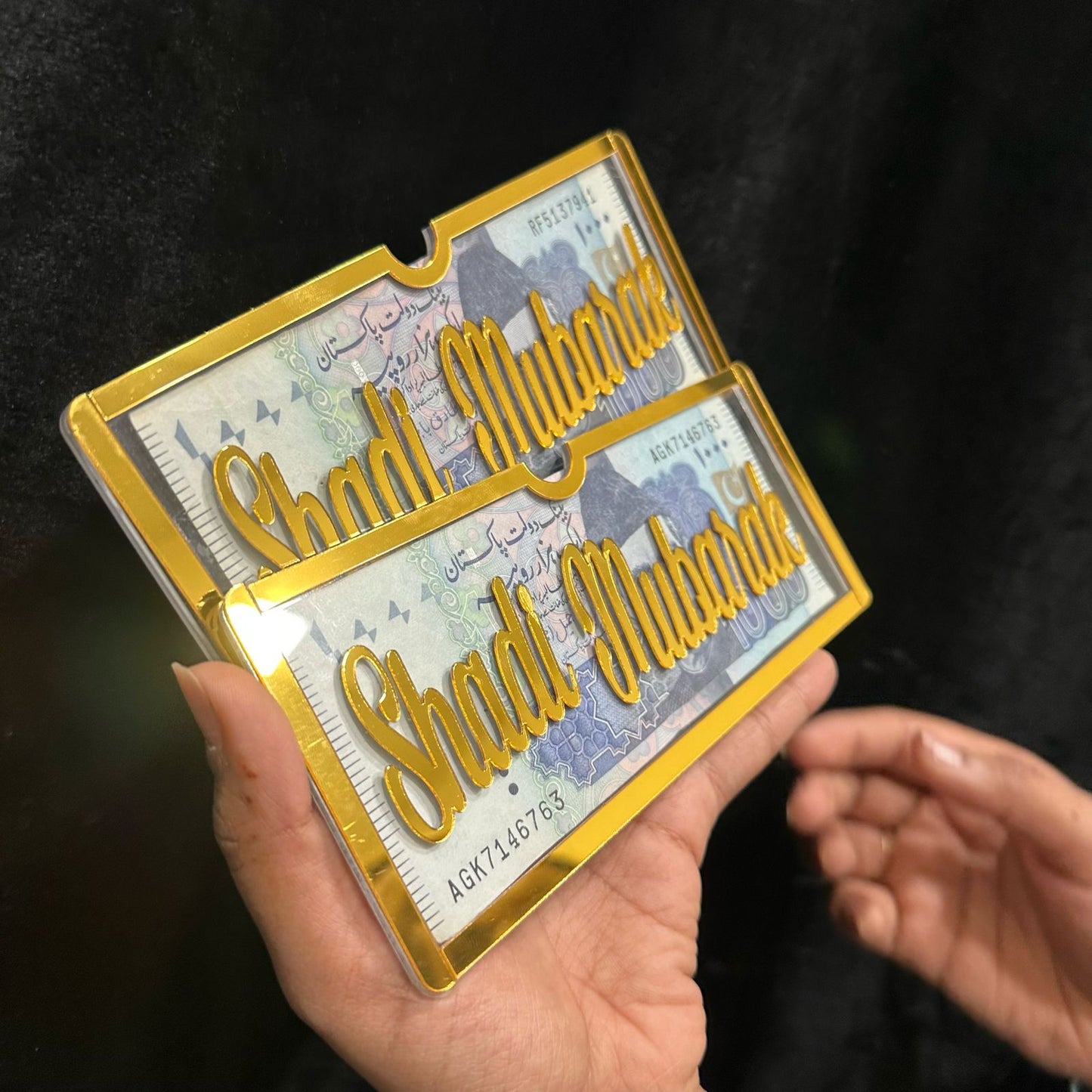 Acrylic Wedding Gift Envelope – Elegant Greeting & Money Holder for Special Occasions